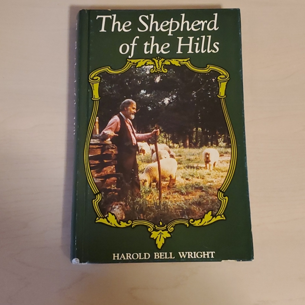 The Shepherd of the Hills by Harold Bell Wright - Green Cover Coffee Table Book